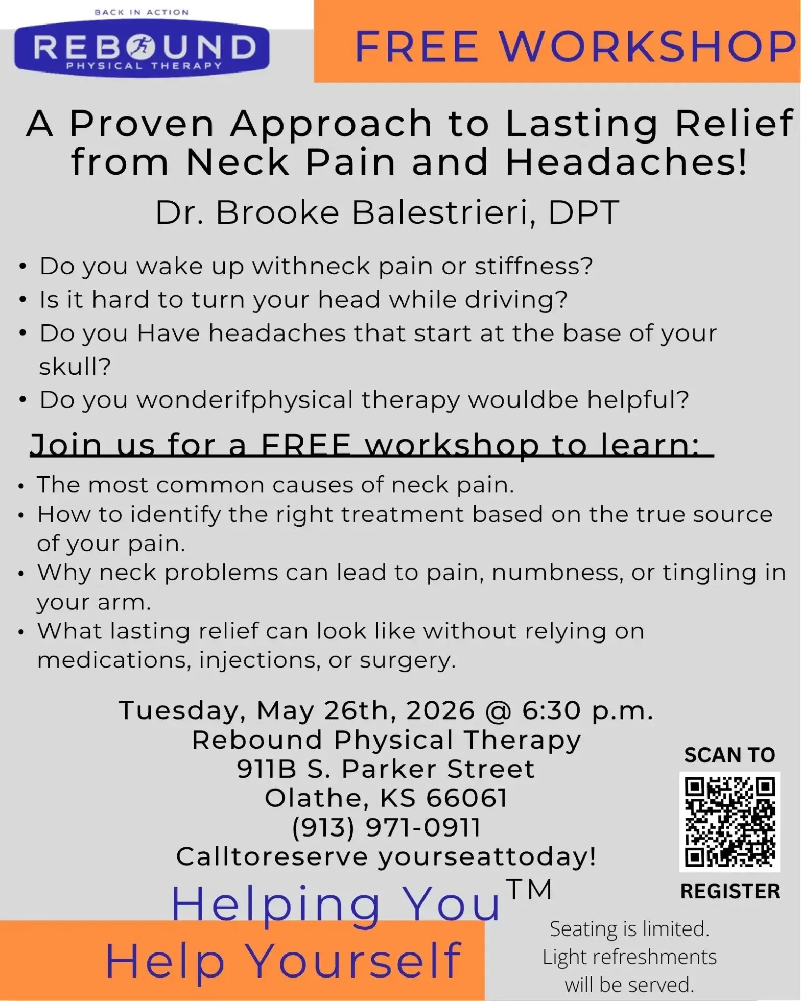 A Proven Approach to Lasting Relieffrom Neck Pain and Headaches!